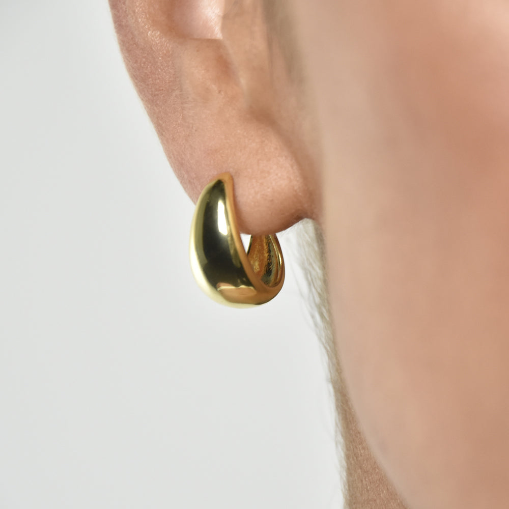 Culturesse Elea Modern Teardrop Earrings (Gold Vermeil)