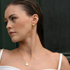 Culturesse Elea Modern Teardrop Earrings (Gold Vermeil)