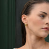 Culturesse Elea Modern Teardrop Earrings (Gold Vermeil)