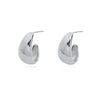 Culturesse Elea Modern Teardrop Earrings (Silver)