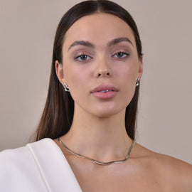 Culturesse Anneli Artisan Titanium Heart Earrings