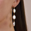 Culturesse Starling 24K Crystal Freshwater Pearl Drop Earrings