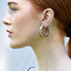 Culturesse Genvieve Resin Hoop Earrings