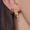 Culturesse Cendrique Gold Vermeil Topaz Loop Earrings