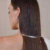 Culturesse Esterlina Silver Topaz Loop Earrings