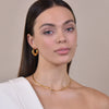 Culturesse Avril Modern Gold Chic Huggie Earrings