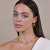 Culturesse Avril Modern Gold Chic Huggie Earrings
