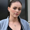 Culturesse Hani Silver Curved Earrings