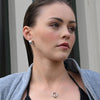 Culturesse Hani Silver Curved Earrings