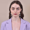 Culturesse Lyria Runway Style Shell Drop Earrings