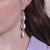 Culturesse Lyria Runway Style Shell Drop Earrings