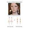 Culturesse Lyria Runway Style Shell Drop Earrings