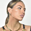 Culturesse Enoa Fine Twist Huggie Earrings (Gold Vermeil)