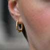 Culturesse Enoa Fine Twist Huggie Earrings (Gold Vermeil)