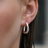 Culturesse Enoa Fine Twist Huggie Earrings (Silver)
