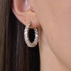 Culturesse Carabelle Topaz Hoop Earrings