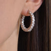 Culturesse Carabelle Topaz Hoop Earrings