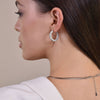 Culturesse Carabelle Topaz Hoop Earrings