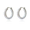 Culturesse Carabelle Topaz Hoop Earrings