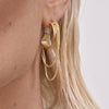 Culturesse Lurice Tri-curve Tassel Drop Earrings