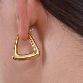 Culturesse Porter Modern Gold Chic Huggie Earrings
