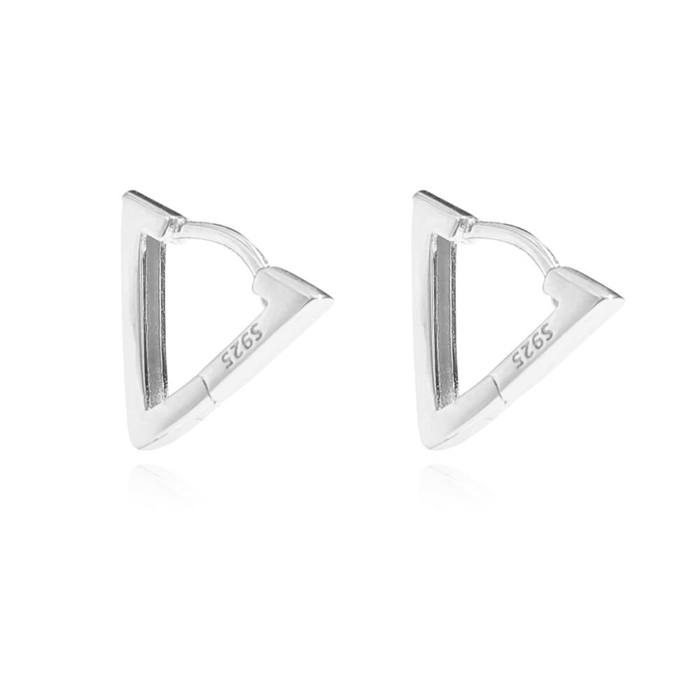 Culturesse Irma Modern Minimalist Dainty Silver Earrings