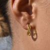 Culturesse Ciara Tri Curve Earrings (Gold)