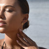 Culturesse Ciara Tri Curve Earrings (Gold)