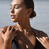 Culturesse Ciara Tri Curve Earrings (Gold)