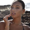 Culturesse Ciara Tri Curve Earrings (Gold)