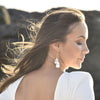 Culturesse Lorene Luxury 24K South Sea Twin Baroque Pearl Earrings