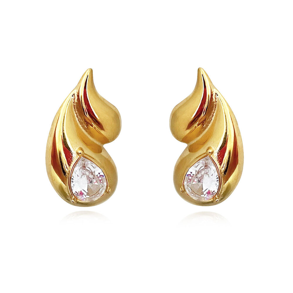 Culturesse Anica Twin Droplet Earrings (Gold)