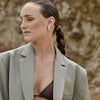 Culturesse Anica Twin Droplet Earrings (Silver)