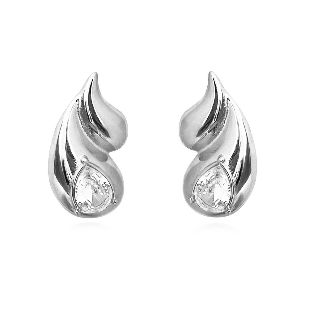 Culturesse Anica Twin Droplet Earrings (Silver)