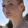 Culturesse Alexandrine Sculptured Twin Heart Drop Earrings