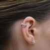Culturesse Bente Artisan Diamante Cuff Earring (Silver)