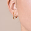 Culturesse Simone Twin Loop Earrings (Gold Vermeil)