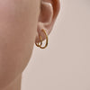 Culturesse Simone Twin Loop Earrings (Gold Vermeil)