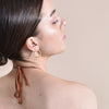 Culturesse Veronique French Twisted Hoop Earrings (Gold)