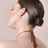Culturesse Veronique French Twisted Hoop Earrings (Gold)