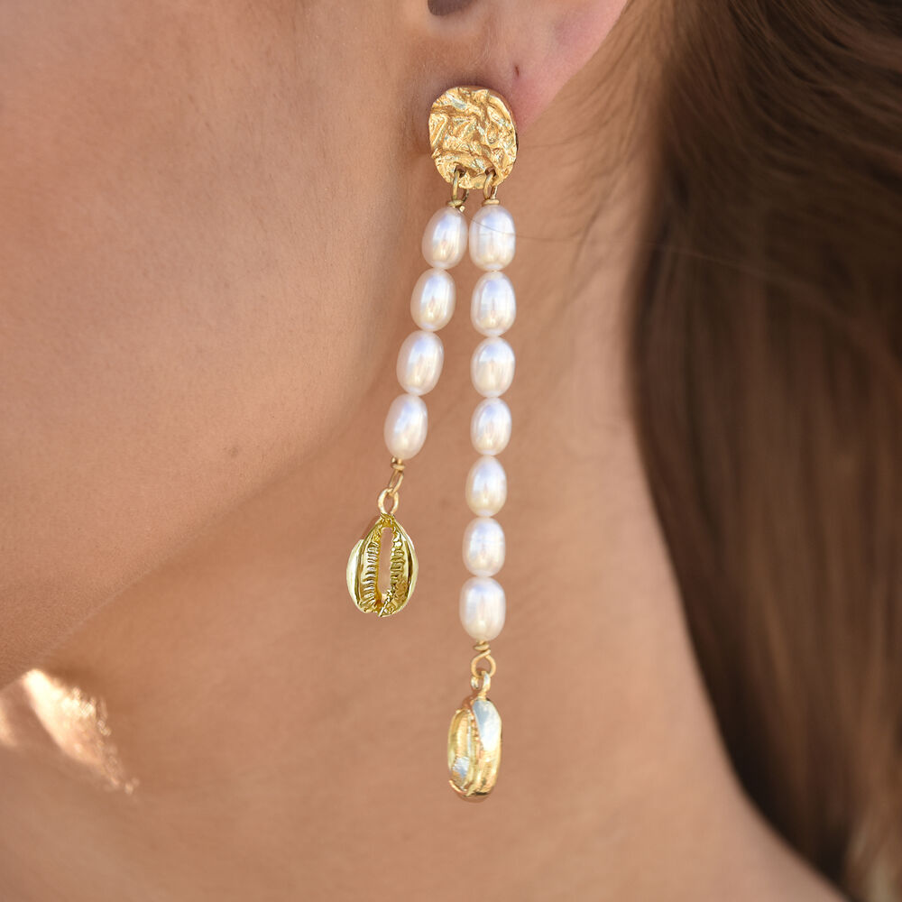 Culturesse Calliope 24K Freshwater Pearl Drop Earrings