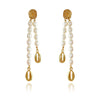 Culturesse Calliope 24K Freshwater Pearl Drop Earrings