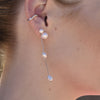 Culturesse Flo Ear Contour Cuff Earring Single Piece (Silver)