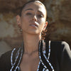 Culturesse Darya Artsy Wave Earrings (Brown)