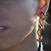 Culturesse Darya Artsy Wave Earrings (Brown)