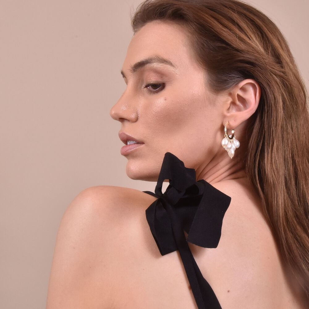 Culturesse Chelsea Freshwater Pearl Drop Earrings