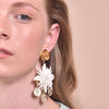 Culturesse Blanche Exquisite Leather Coin Earrings (Limited Edition)