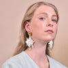 Culturesse Blanche Exquisite Leather Coin Earrings (Limited Edition)