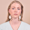 Culturesse Blanche Exquisite Leather Coin Earrings (Limited Edition)