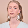 Culturesse Blanche Exquisite Leather Coin Earrings (Limited Edition)